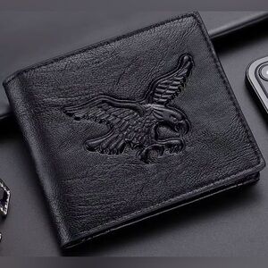 $4 Black Leather Wallet Eagle New $4 WHEN BUNDLED WITH 3 OR MORE ITEMS